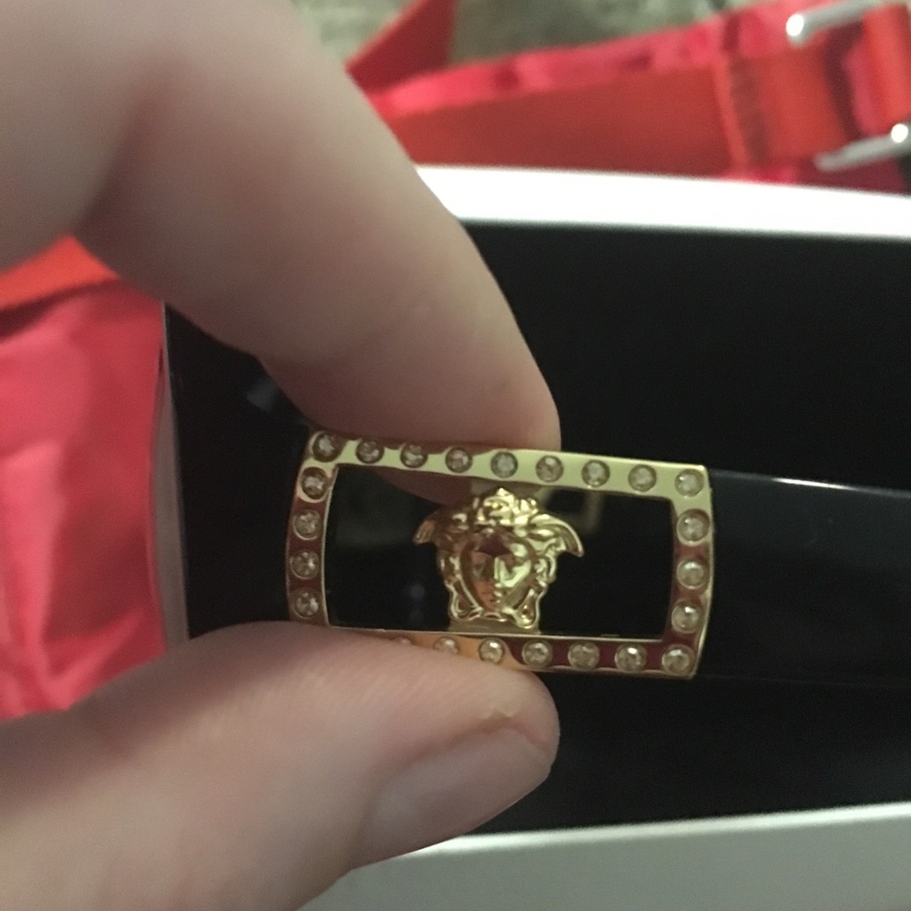 Versace sunglasses black oversized style - Picture 5 of 6